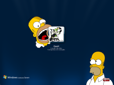 Windows Seven Homer Simpson LogonUI